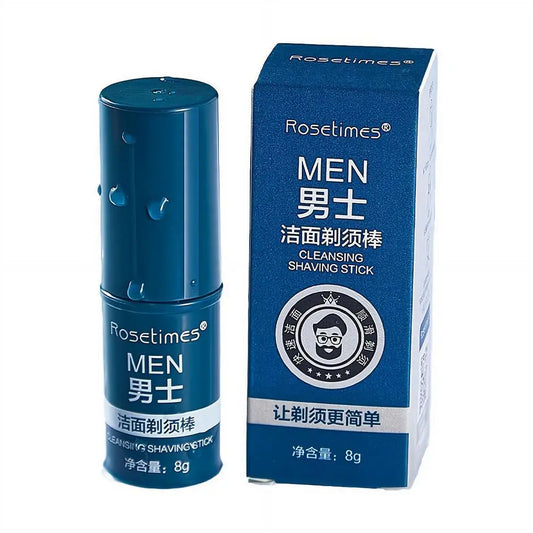 1pcs Men's Shaving Cream Softens Beard Gentle Non Irritating Stubble Cleans Men's Supplies Quickly Rotates Shaving Facial Care
