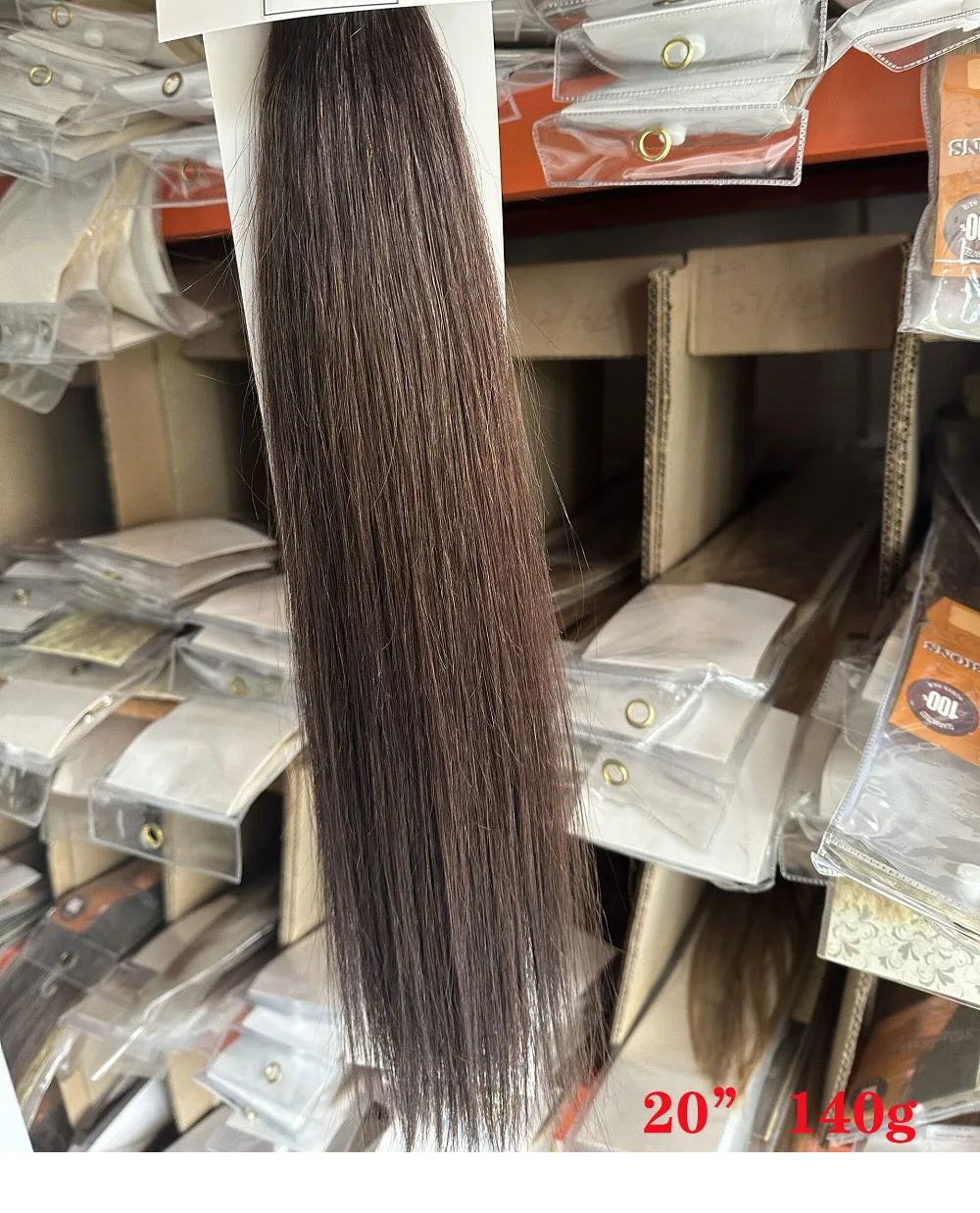 ZZHAIR 100% Human Remy Hair Extensions 2pcs Set 16"-28" 100g-200g  Clips-in Two Pieces Natural Straight 1x20cm 1x15cm