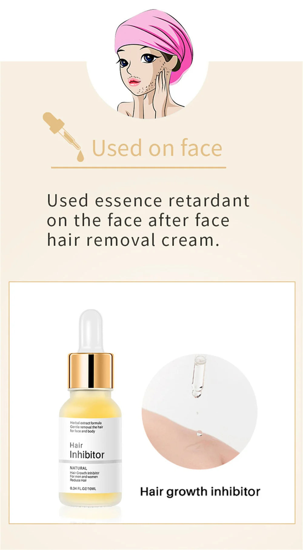 Permanent Hair Inhibition Serum Painless Hair Remover Armpit Legs Arms Hair Growth Inhibitor Depilatory Body Cream Care For Men