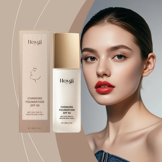 HOYGI Protective concealing foundation light matte mild moisturizing brightening sooth skin-fitting suitable for oily dry skin