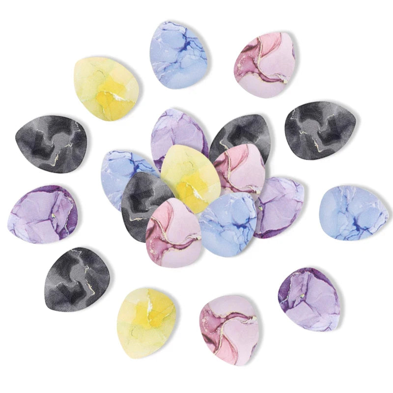 20Pcs Mini Finger Puff Makeup Sponge Set Air Cushion Cosmetic Puffs Wet & Dry BB Cream Applicator Concealer Foundation Puff