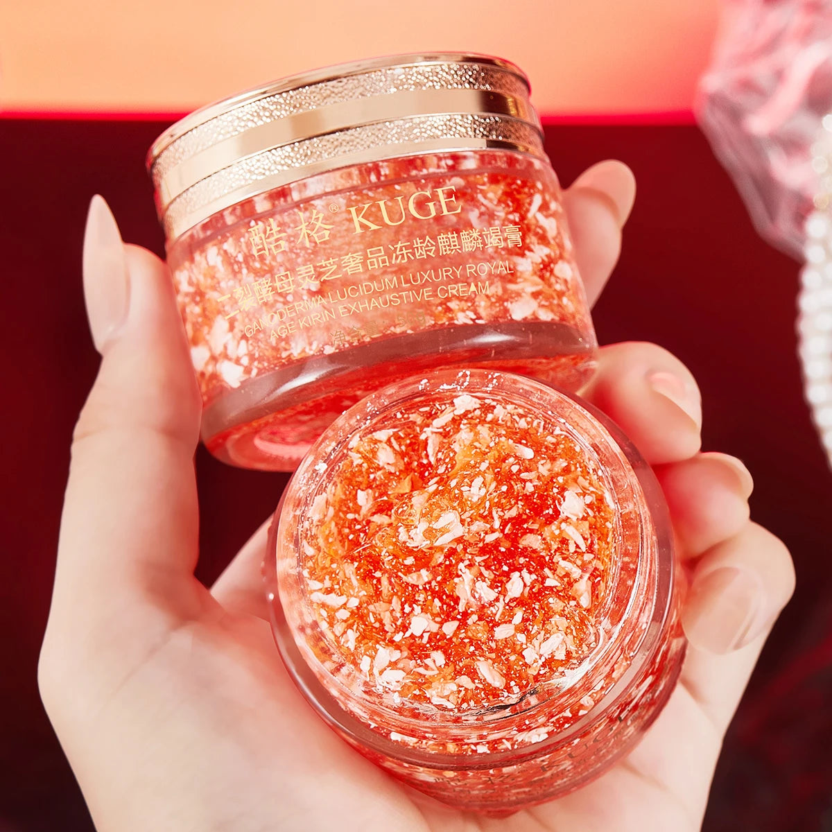 1Pc/2Pcs Dragon Blood Cream, Containing Black Lingzhi Essence, Refines the Skin, Has a Clear and Silky Texture, Moisturizes the Skin, Provides Delicate Care, and Makes the Skin Look Younger.