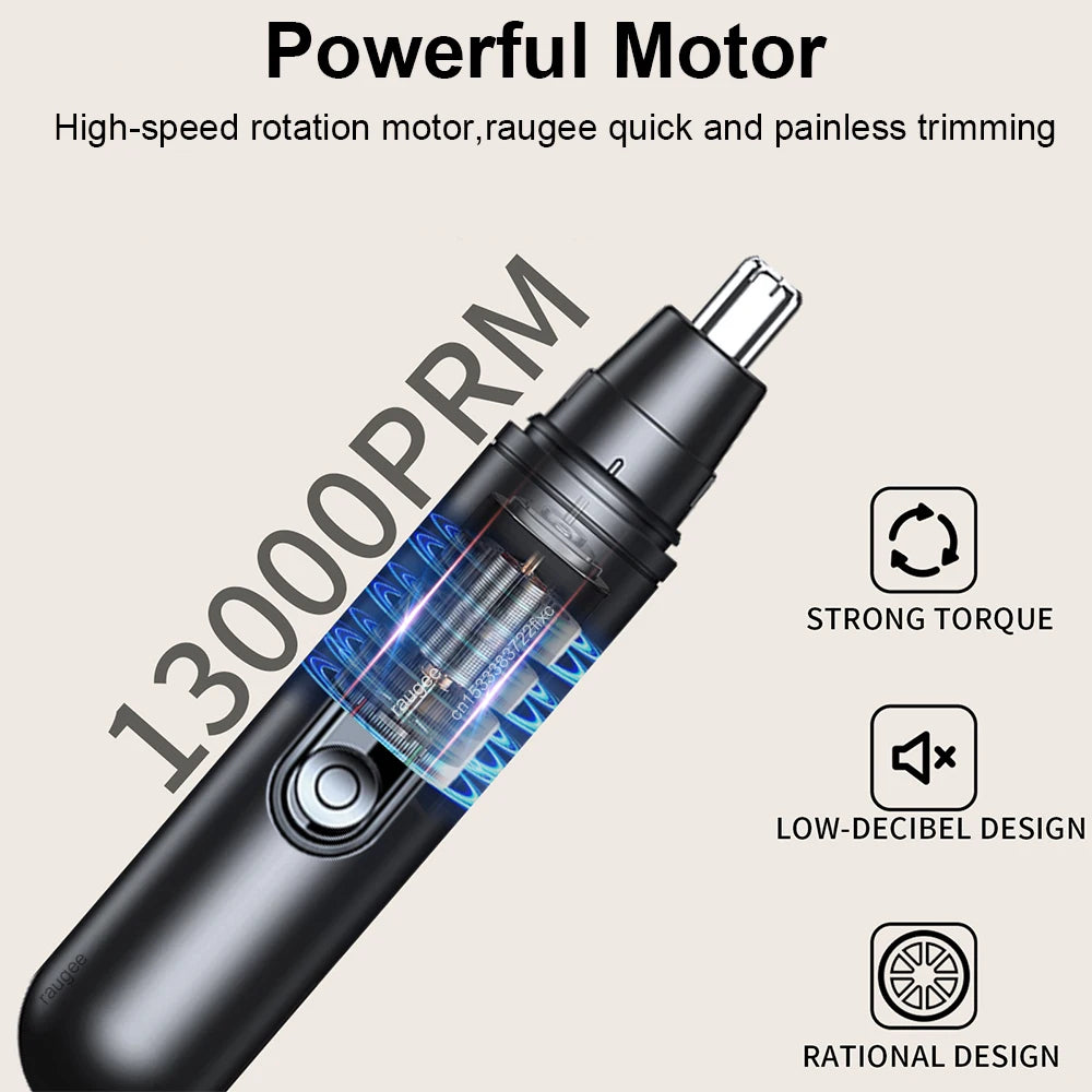 Portable Electric Nose Hair Trimmer Painless Clipper for Men And Women Waterproof Ear & Eyebrow Trimmer for Face Hair Grooming