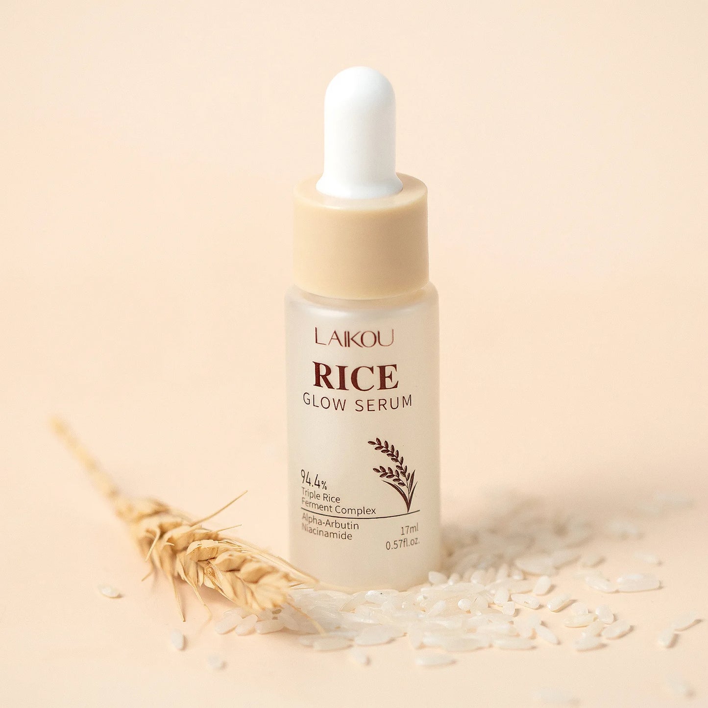 Rice Glow Facial Essence 17ml Hydrating Moisturizer Nourishes Brightens Skin Tone Natural Extract Serum Sensitive Skin