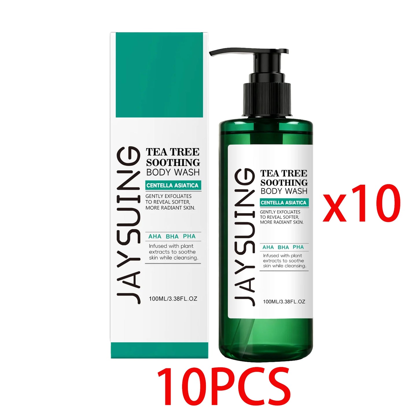 Tea Tree Shower Gel Exfoliating Lasting Aroma Refreshing Control Oil Hydrate Rich Foam Body Wash Soothing Moisturize Bath Lotion