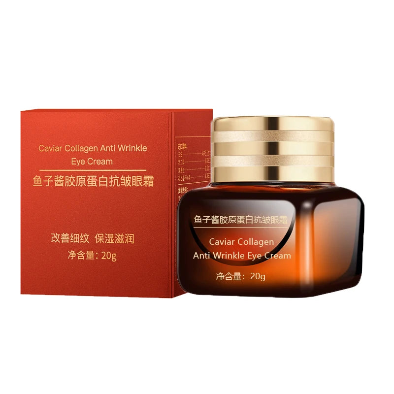 Moisturizing Face Serum and Cream Brighten Firming Anti-wrinkle Collagen Pre-Essence Caviar Eye Cream Dark Circle Eyebag Remover