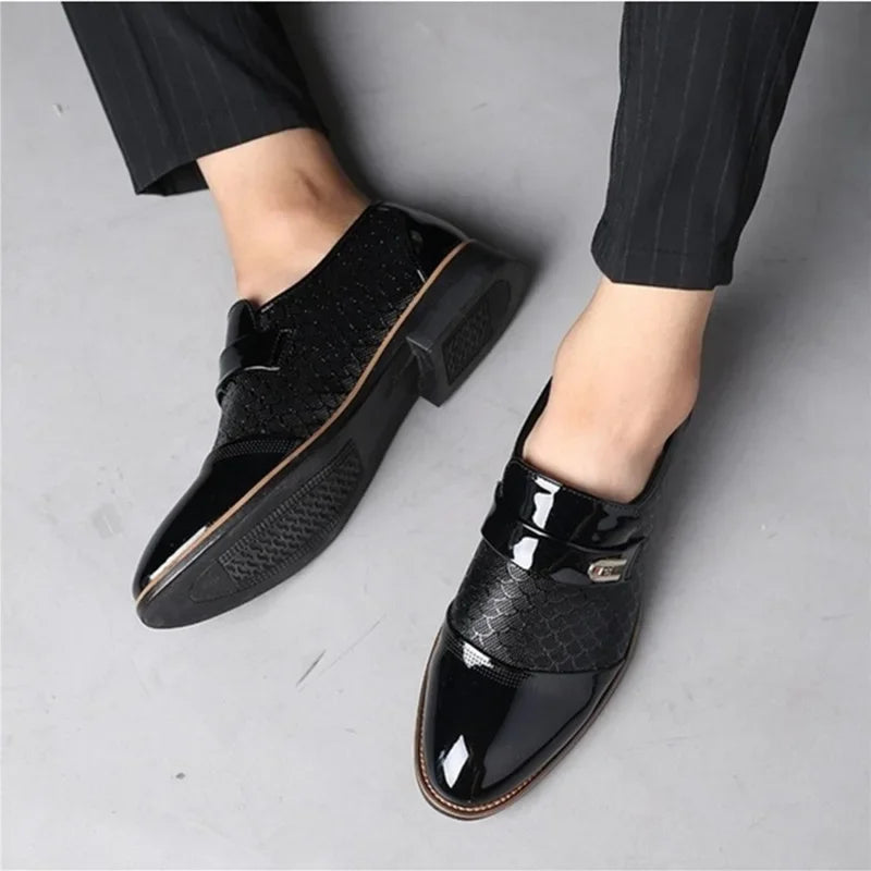 Classic PU Leather Shoes for Men Trend Luxury Men's formal Shoes Elegant Non Slip Man's Footwear Shoes Male Zapatos Hombre 2026