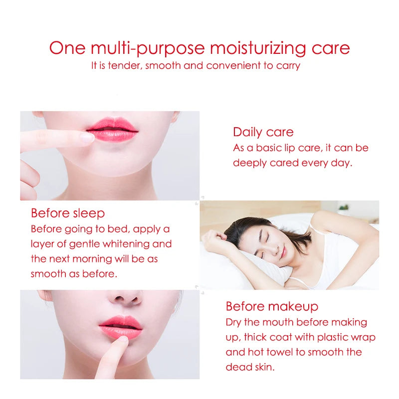 BIOAQUA Natural Fruits Lip Balm Moisturizing Jelly Nourishing Anti Wrinkle Lipstick Non-Stick Long-lasting Lips Care