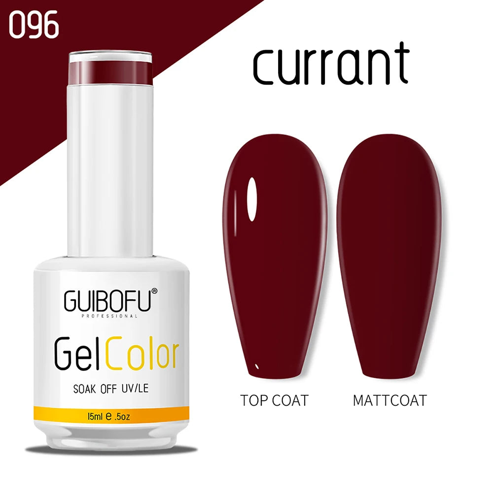 1Pc 15ml Gel Nail Polish Colors Vibrant All Seasons UV Soak Off Semi-Permanent Varnish Bottle for Each Color on the Top Cover