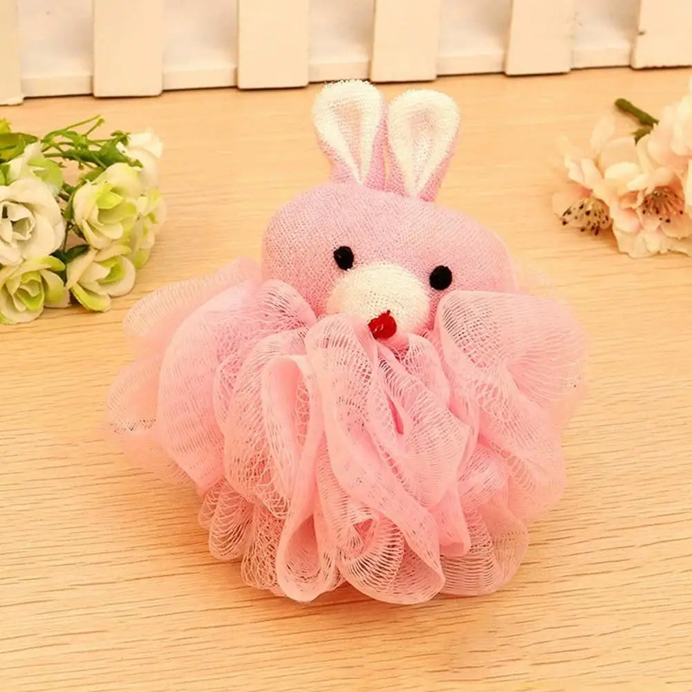 Bath Sponges Animal Kids Loofah Bath Pouf Mesh Animal Toy Bath Sponge Colorful Cartoon Body Scrubber Balls Shower Mesh for Kids