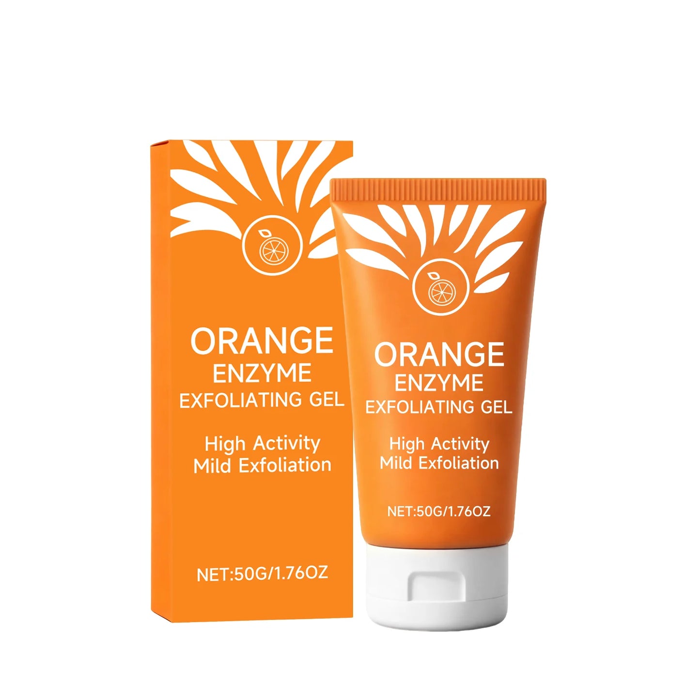 50g Orange Deep Cleansing Gel Deep Exfoliation Improve Skin Roughness Brighten Skin Tone Antioxidant Cleaning Facial Cleanser