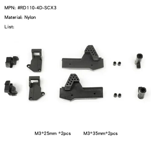 RCDream RD110 Pickup 313mm Hard Body Car shell DIY Version For 1/10 Axial SCX10 III SCX10 II 313mm Scale Crawler DIY Upgrade