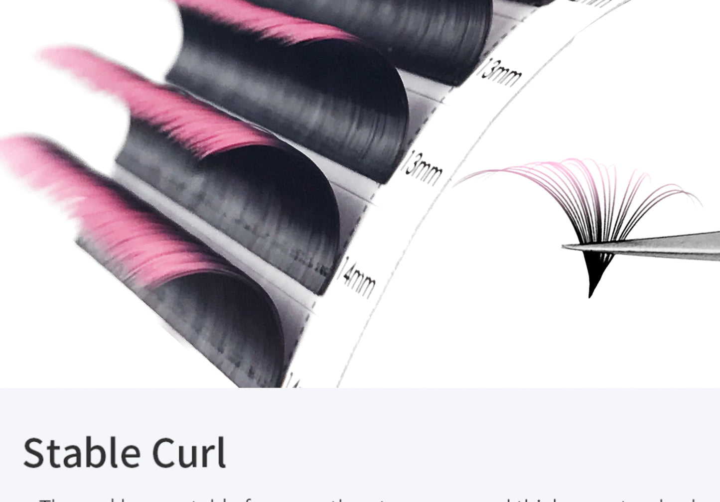 0.07mm Ombre Easy Fan Lashes Extension C/D Curl Wispy Natural Soft Gradient Pink/Blue/Green/Purple Volume Fans Silk Mink Lashes
