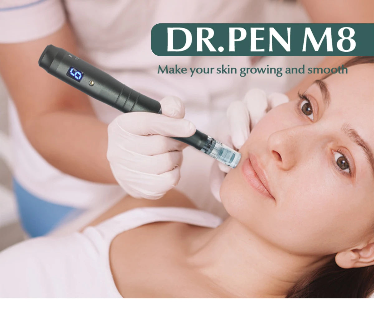 Authentic Dr pen Ultima M8 -W Microneedling Face Hair Care Wireless Derma Pen Beuty Machine Needle length 0.25 mm