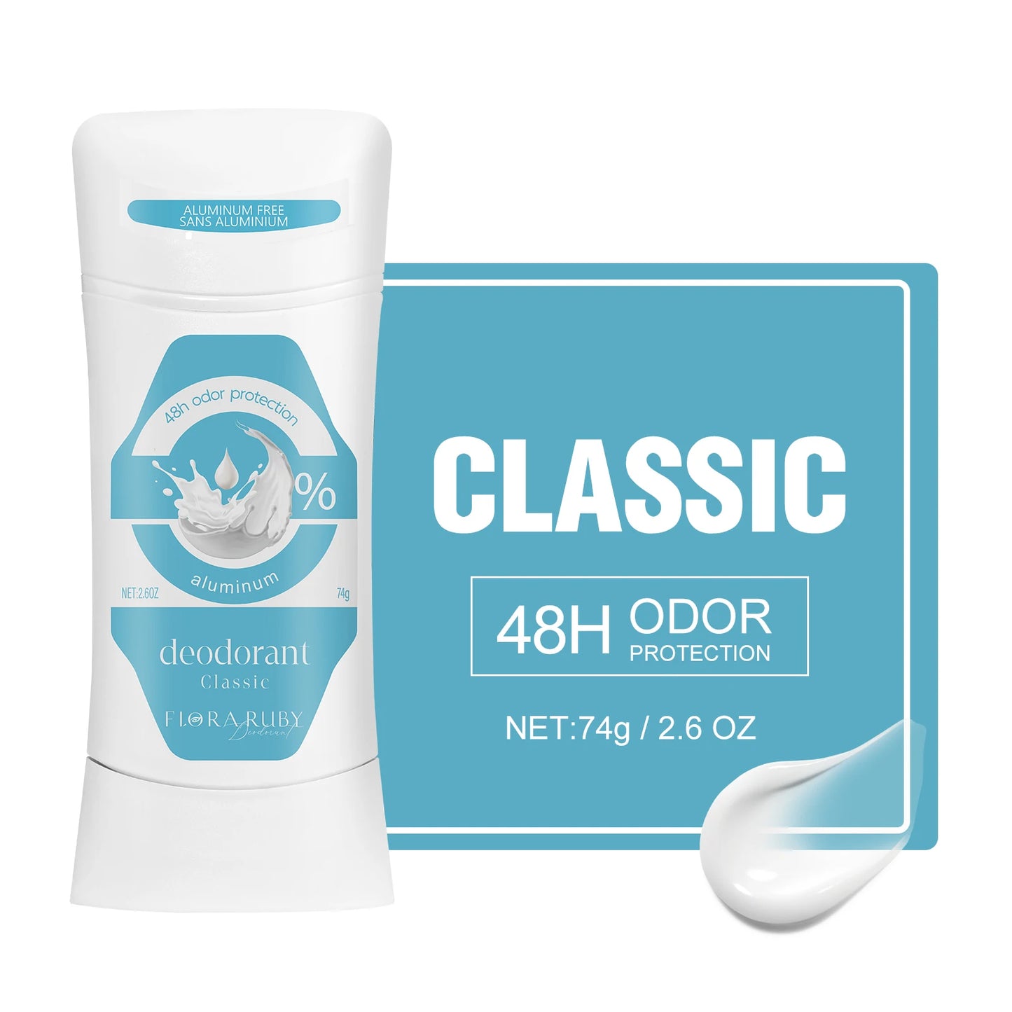 Deodorant Women Aluminum Free Antiperspirant Stick Advanced Protection Deodorants Natural Flower Perfume Deodoran 74g