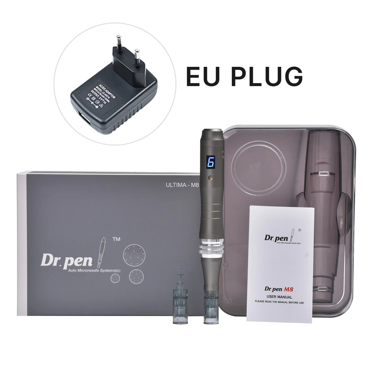 Authentic Dr pen Ultima M8 -W Microneedling Face Hair Care Wireless Derma Pen Beuty Machine Needle length 0.25 mm