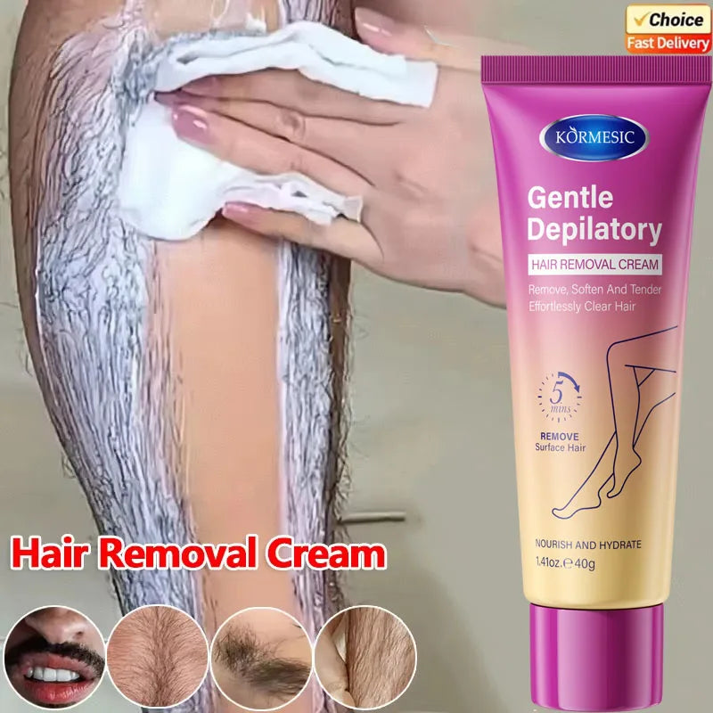 Permanent Hair Removal Cream Hair Growth Inhibitor Face Arm Armpit Leg Intimate Areas Painless Depilatory For Men Women Care