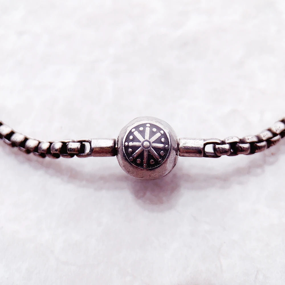 Karma Diy Link Chain Bracelets New 925 Sterling Silver Gift for Men & Women Europe Style Fashion Jewelry Beads Acessories