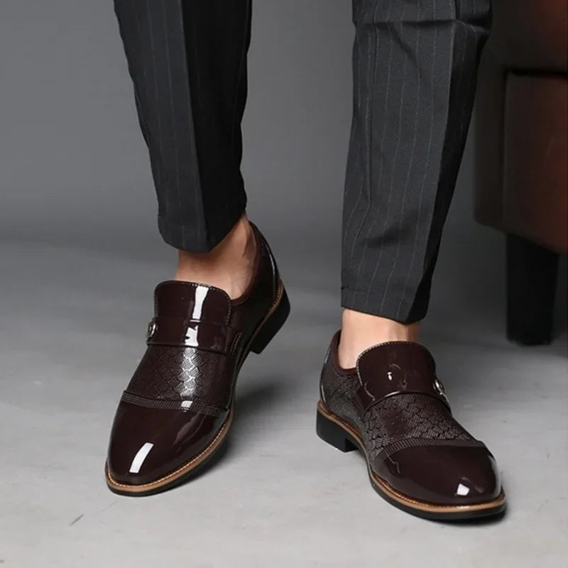 Classic PU Leather Shoes for Men Trend Luxury Men's formal Shoes Elegant Non Slip Man's Footwear Shoes Male Zapatos Hombre 2026