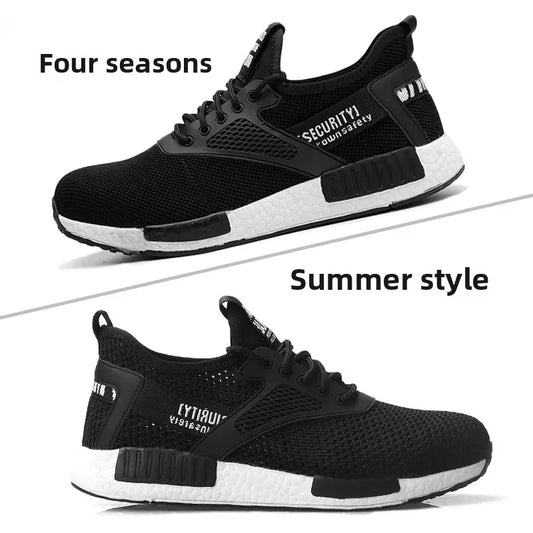Lightweight Safety Shoes Men Women Work Shoes Steel Toe Cap Working Boots Sneakers Man Women Breathable Shoes Tactical Boots