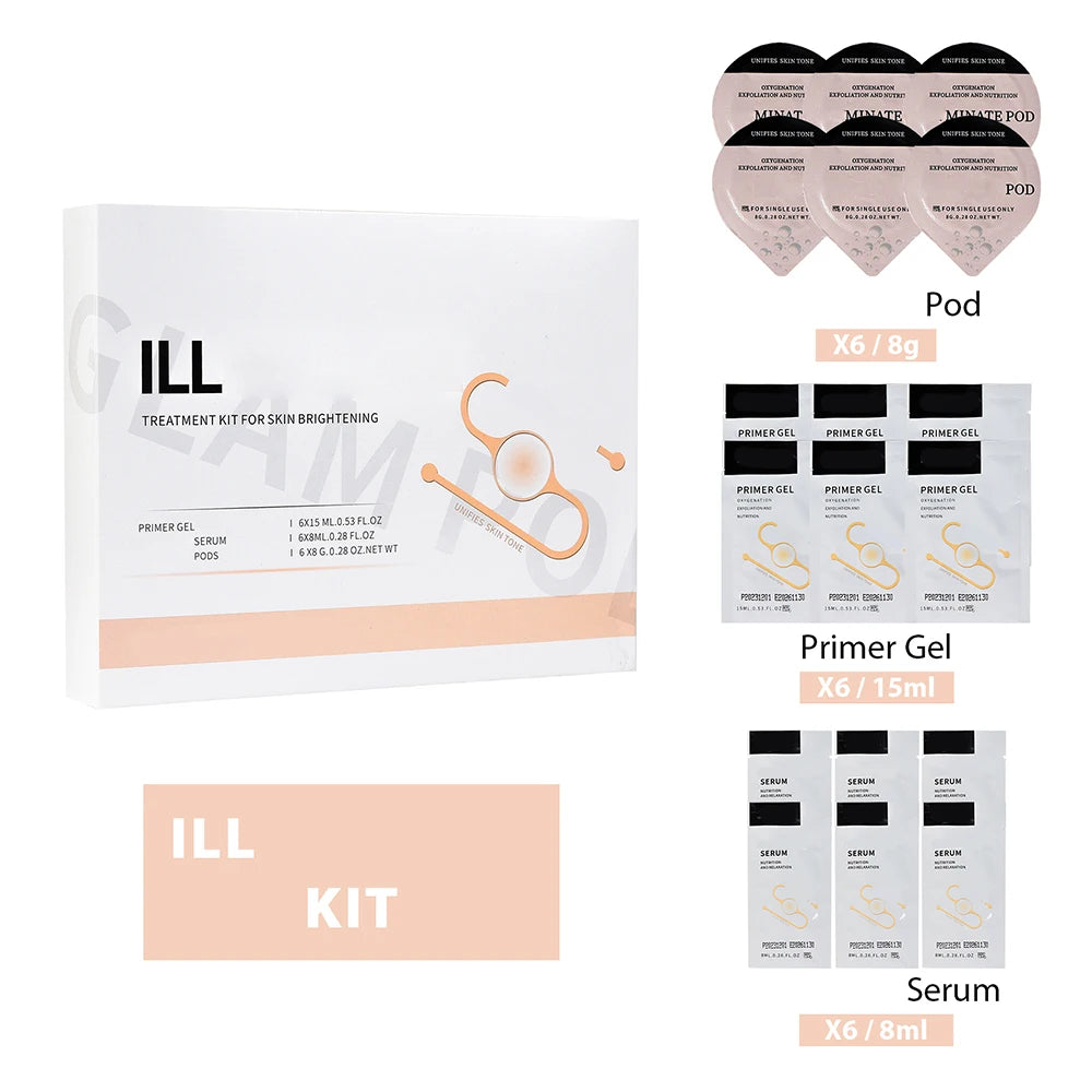 Foreverlily 5 pcs CO2 Pods Set For CO2 Bubble Pen Aqua Face Cleaning CO2 Capsule Gels Facial SPA Beauty Restart Kit Skin Care