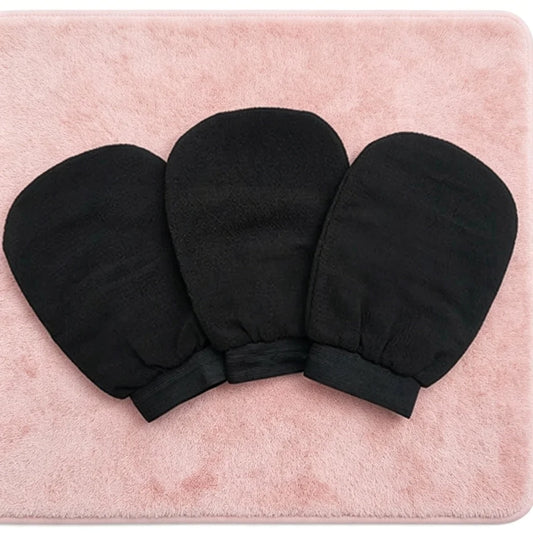 Gentle Skin Exfoliating Glove 1Pc Double Sided Hammam Bath Double Sided Gentle Body Peeling Glove Soft Hammam Exfoliator Mitt