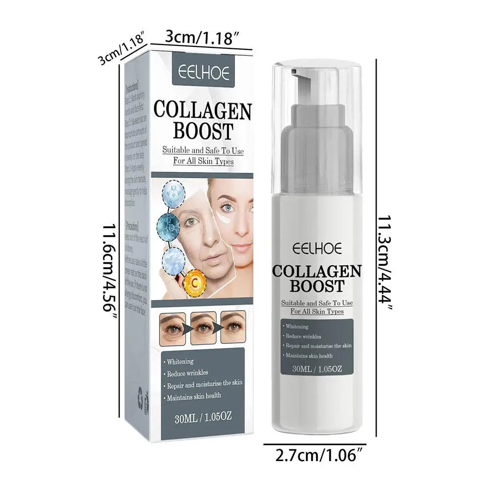 1/2/3pcs 30ml Collagen Boost Firming Essence Cream Fade Fine Lines Face Brightening Lightining Serum Cream Skin Care for Women
