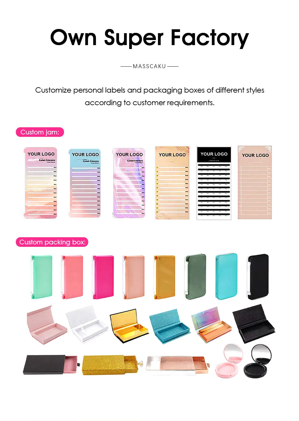 5cases/lot U Shape 3D 4D 5D 6D W Eyelash Extension 0.07mm Thickness High Quality Technologic Fiber U Style Faux Cils by MASSCAKU