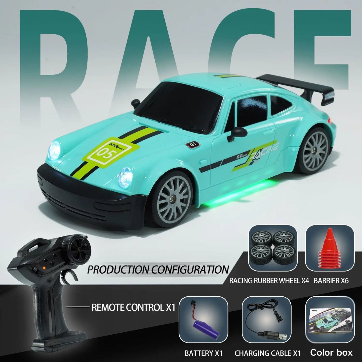 2026 New Remote Control Car, Limited Edition RC Drift GT 911, Full-Size Car, Accelerator, Four-Wheel Drive, Racing Car, Boy Toy.