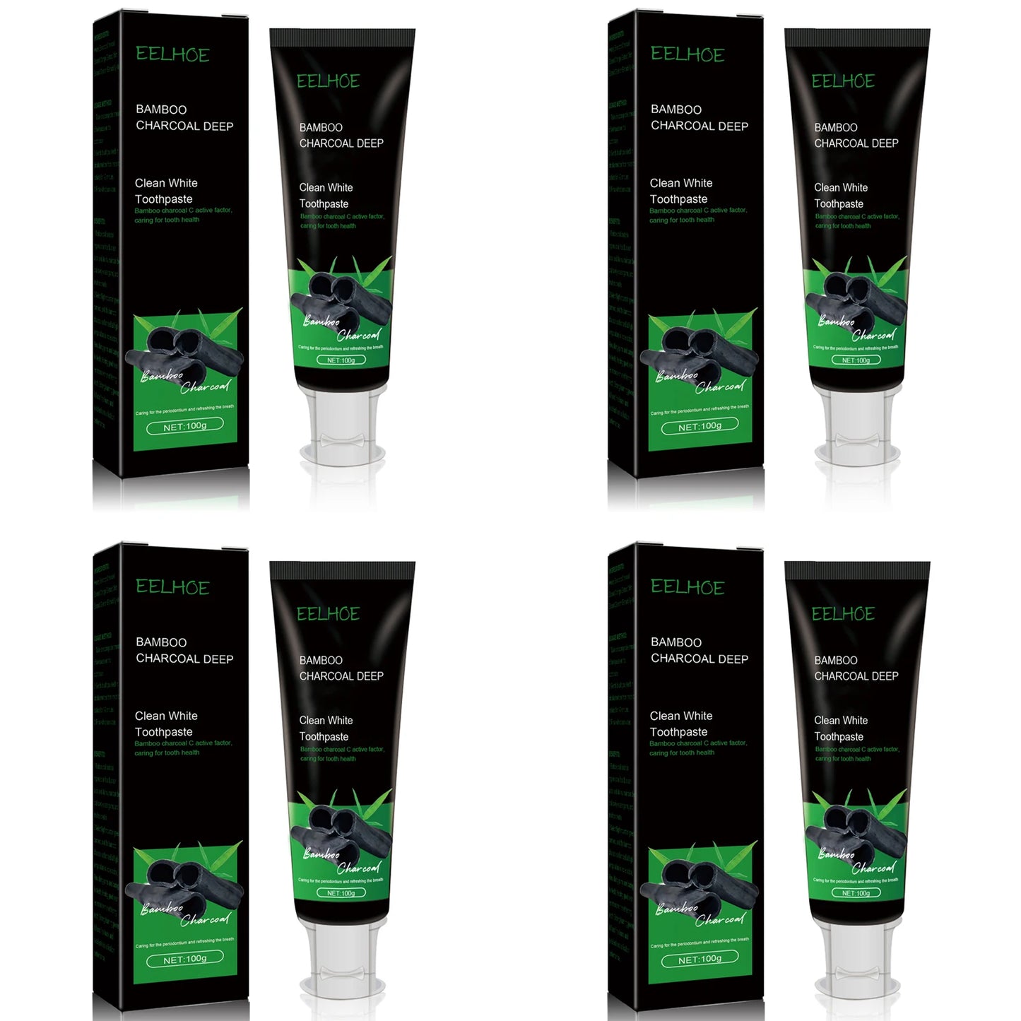 Clean White Toothpaste Effectively Remove Dental Plaque Eliminate Oral Odors Caring for Dental Health Bamboo Charcoal Toothpaste