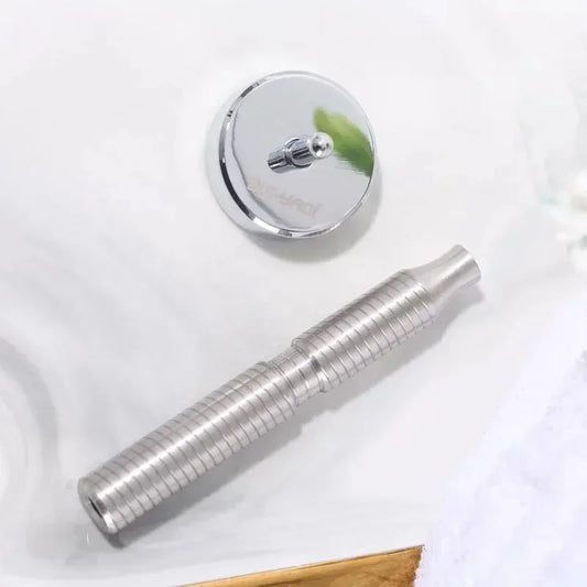 YAQI 88mm Solid Stainless Steel Material Safety Razor Handle Men Shaving Products