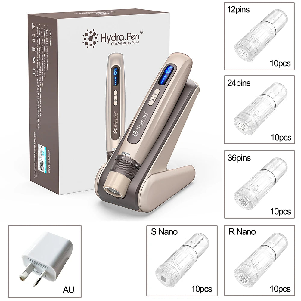 Original Dr. Pen Hydra pen H5 With 52 pcs Needle cartridge gifts EMS Microneedling Pen Needle length 0.25 mm