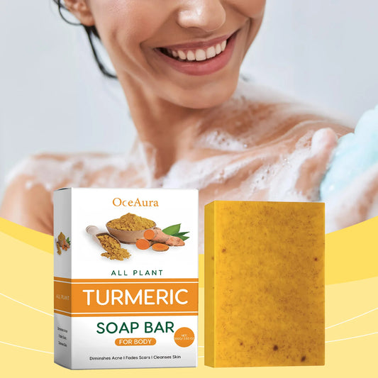 Skin Lightening Soap For Face Body Cleansing Gentle Exfoliator Shrink Pores Fade Dark Skin Brightening Turmeric Kojic Acid Soap