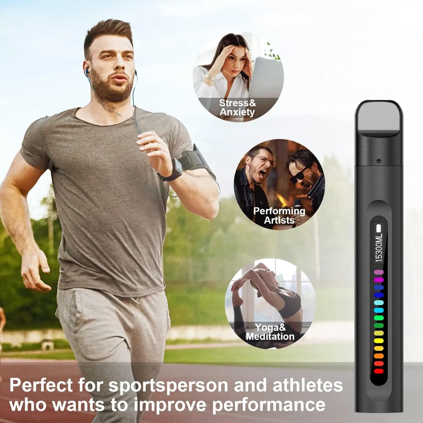 Breathing Training Device, Respiratory Muscle Training for Better Breathe, Guided Smart Breathing Exercise Assistant