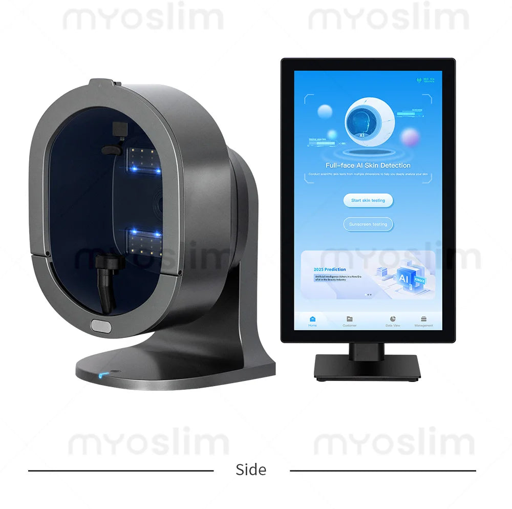 3D Facial Skin Analyzer Machine 21.5 Inch AI 8 Light Spectrum Skin Care Scanner Hair Analysis for Business Beauty Care