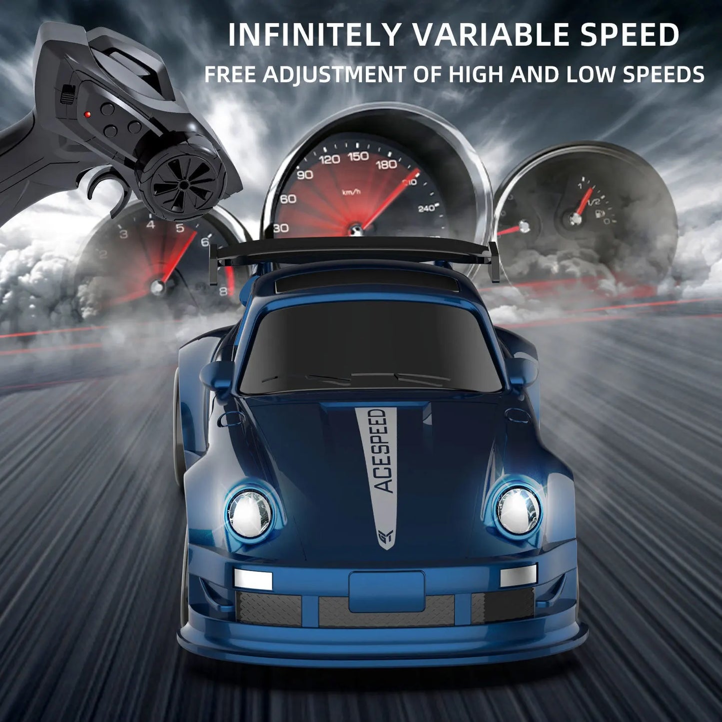 New Kf20 1: 64 Drift Rc Car Four Wheel Remote Control Car Racing Car Full Share Desktop Competition Toys Boys Perfect Gifts