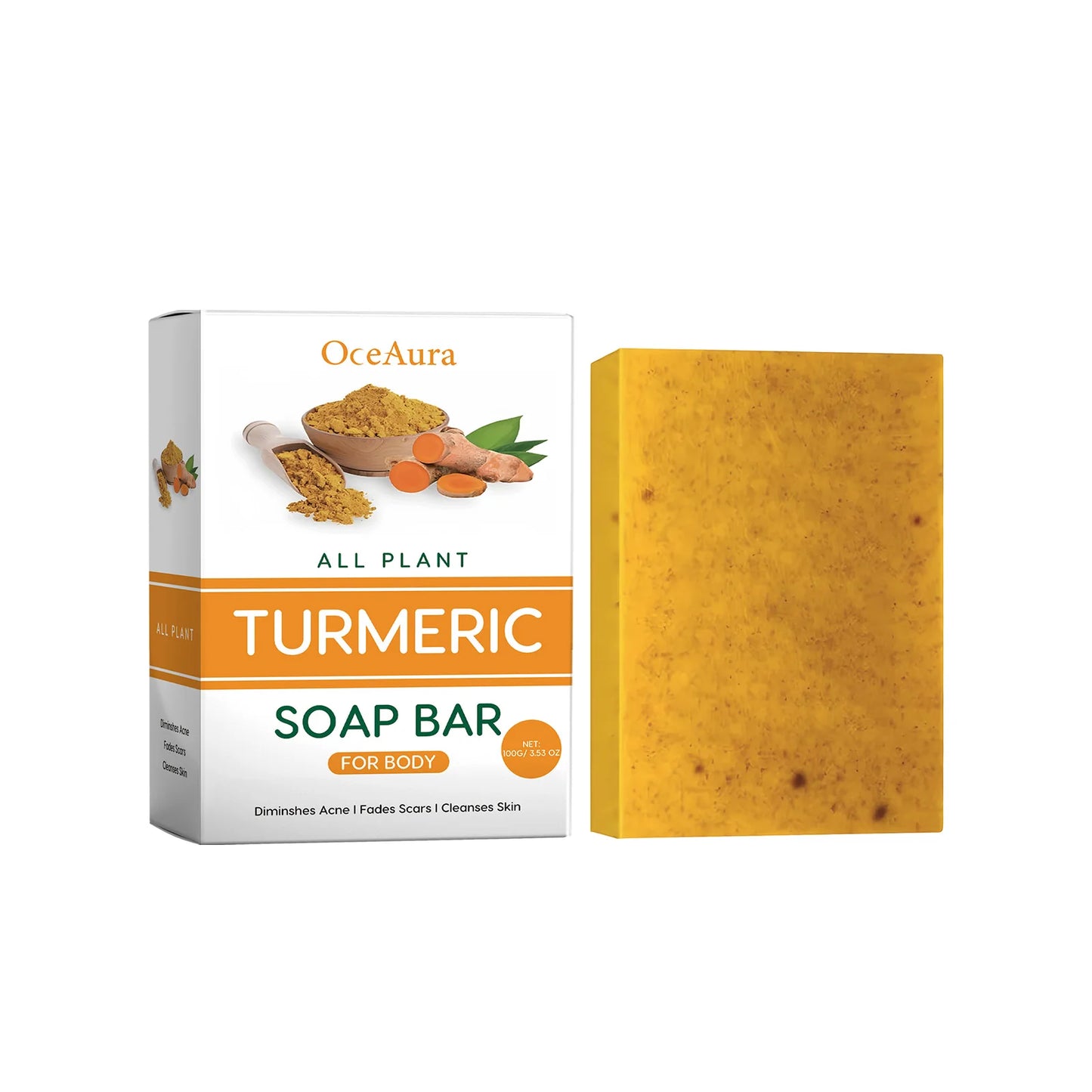 Skin Lightening Soap For Face Body Cleansing Gentle Exfoliator Shrink Pores Fade Dark Skin Brightening Turmeric Kojic Acid Soap