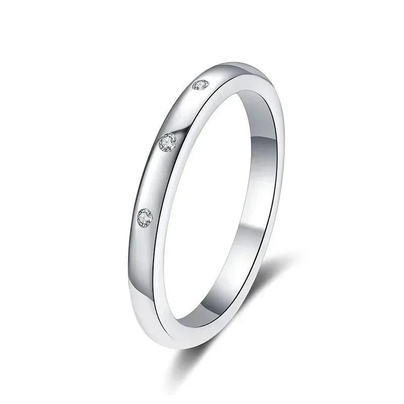 NeeTim Moissanite Ring for Women S925 Solid Silver with White Gold Plated Diamond Wedding Bridal Band Luxury Jewelry Gift