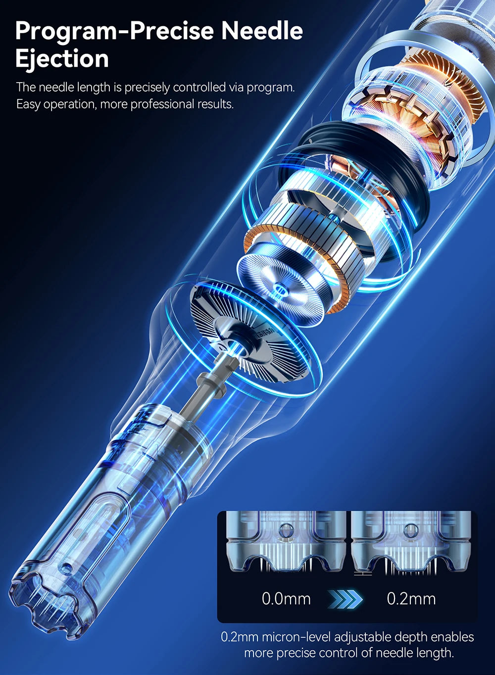 1PCS Original Dr. pen M9 Microneedling Pen 0.2mm 6 Speeds Type-C Charger 10 Cartridges Needle
