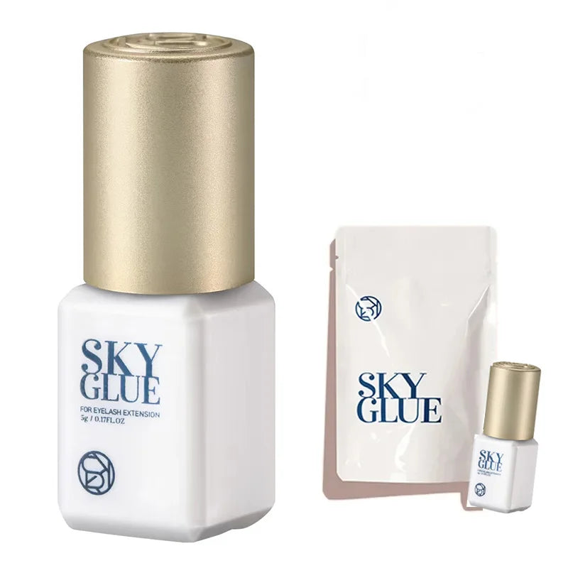 1 Bottle SKY S+ Glue for Eyelash Extensions 5ml Korea SKY Red Blue Black Cap Cola 0.5s Fast Drying Lash Glue Original Supplies