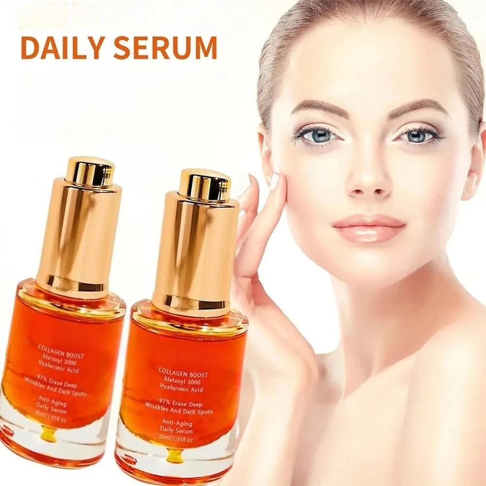 Retinol wrinkle removing facial essence instantly tightens, lifts and lightens fine lines skin care
