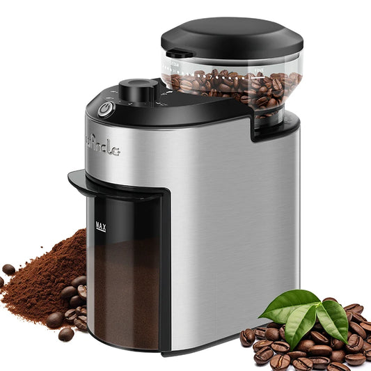 Automatic Burr Coffee Grinder 200W Electric Coffee Bean Grinder with 28 Precise Grind Settings Stainless Steel Grinding Machine