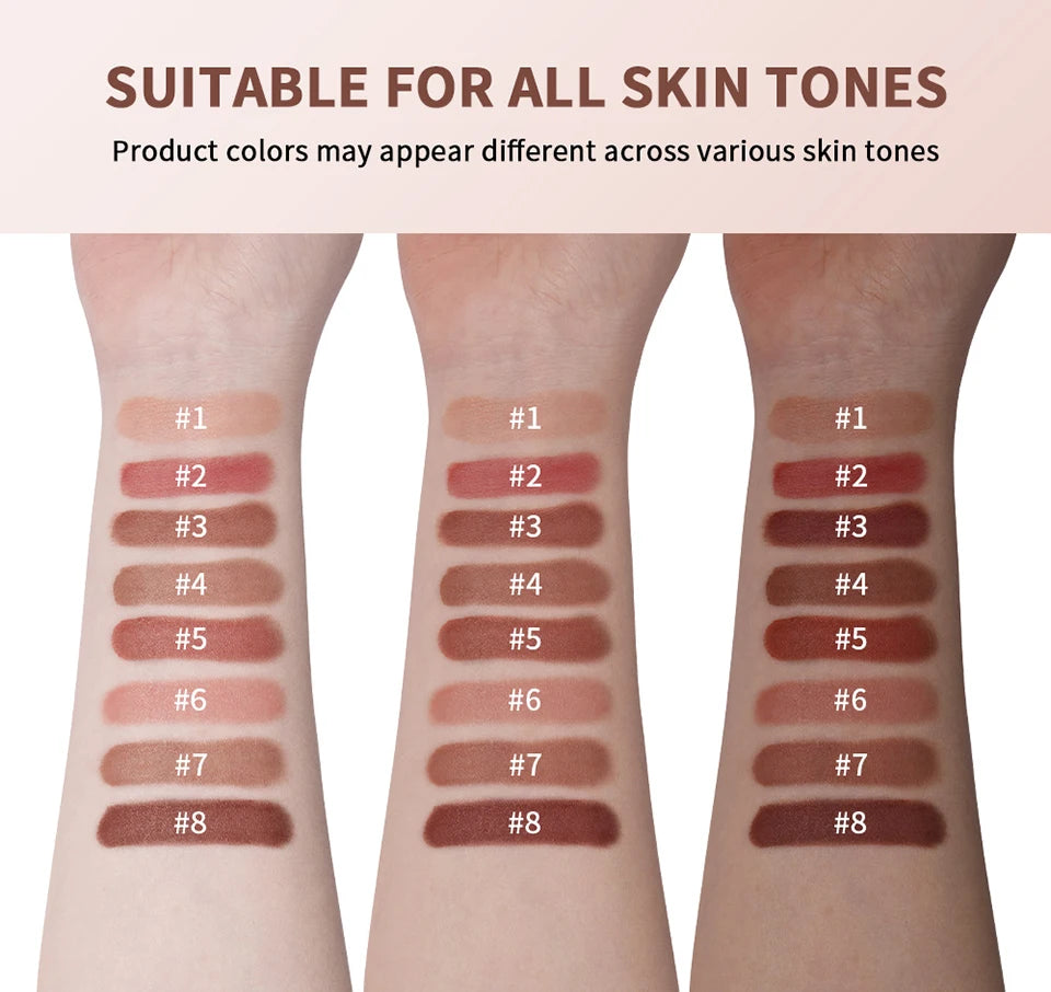 Cushion Silk Lip Cream Long Lasting Wear Waterproof Non Transfer Formula Matte Velvety Finish Lip Glaze Natural Cosmetics