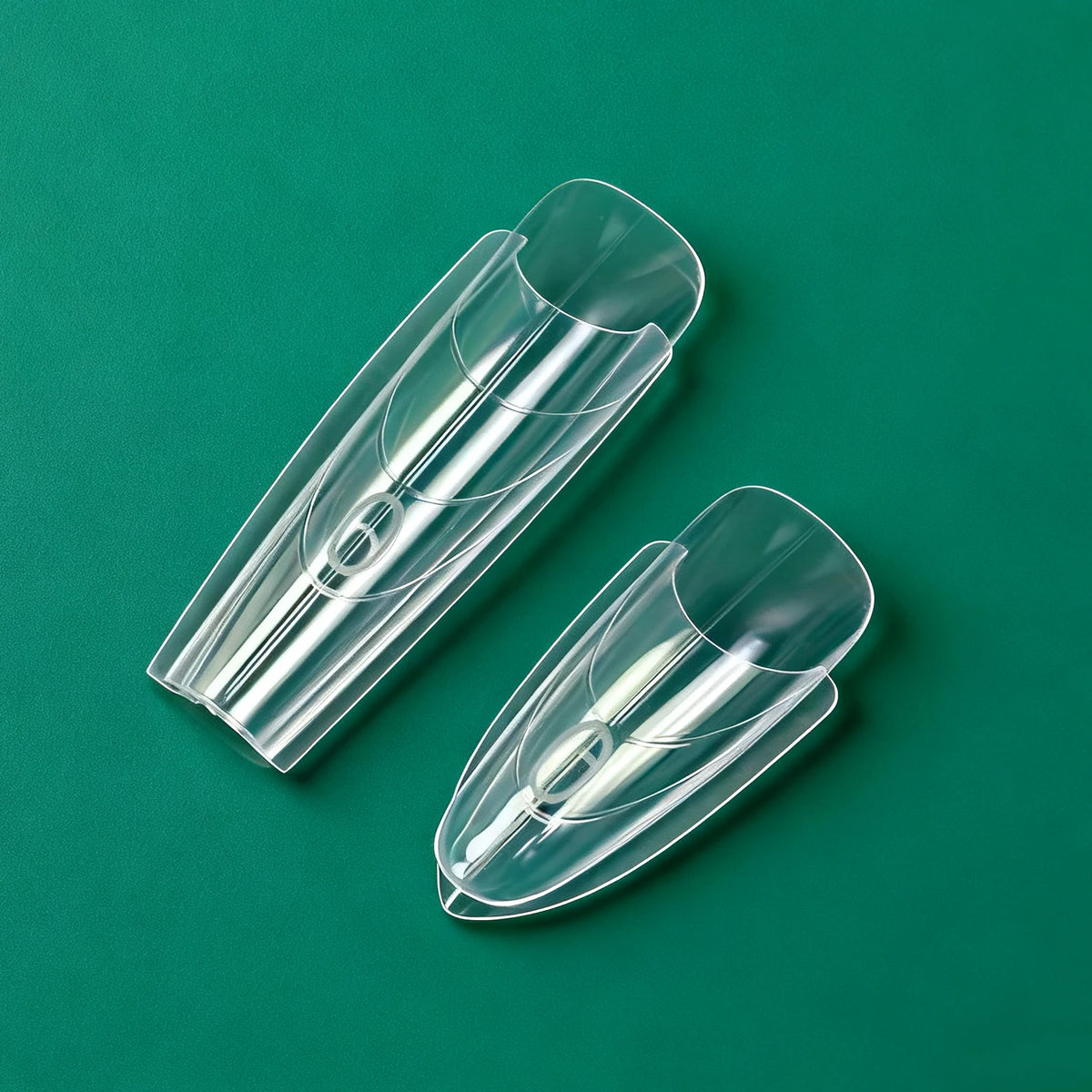 Nailpop Sandwich Nail Dual Forms 240pcs 15 Shapes French Manicure Extension Gel Builder Nail Art Salon Professional Tool Clear