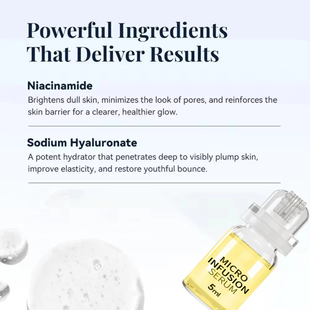 2026 New Micro Molecule Anti-Aging Serum Kit Korean Collagen Hyaluronic Acid Hydrate Firm Skin Reduce Fine Lines Shrink Pores