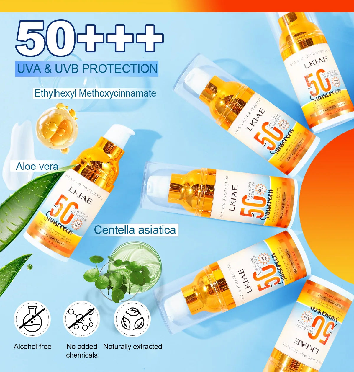 LKIAE Whitening Women Set, With Vitamin C, Natural Papaya, Carrot, Remove Dark Spots, Melanin, Skin Moisturizer, Hydrating