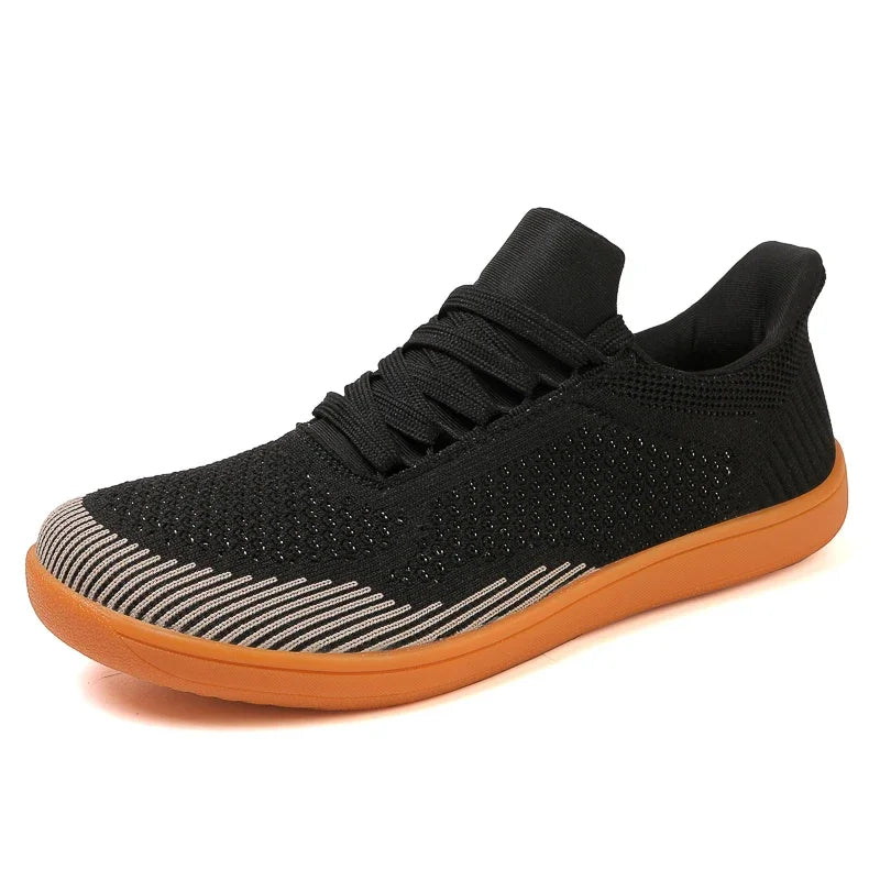 Plus Size 50 51 52 53 54 Wide Toe Box Barefoot Shoes Men Casual Mesh Shoes Minimalist Zero Drop Sneakers Breathable Big Foot