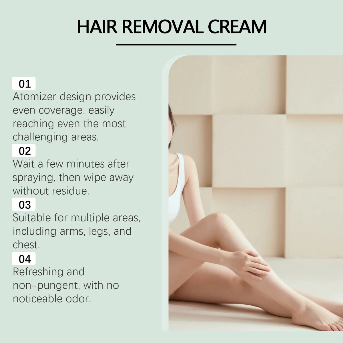 Hair Removal Mousse Spray Painless Armpit Legs Arms Hair Growth Inhibitor Smooth Skin Prevent Dryness Nourishing Depilatory Foam