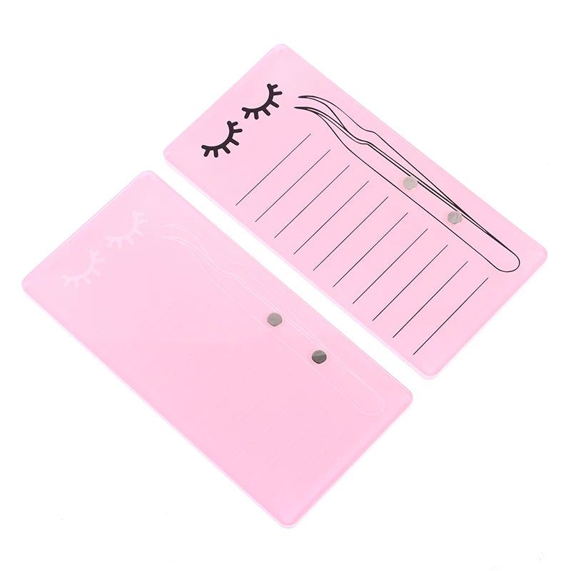 1pc Acrylic Novel Lashes Palette Holder Eyelash Display Board With Magnetic Design For Lash Tweezers Storage Makeup Tools