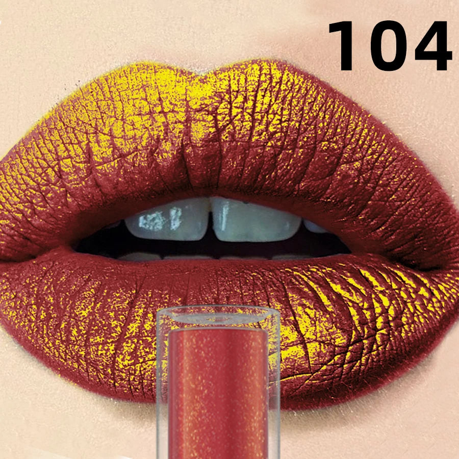 14 Colors Sparkling Shine Lip Glaze Glitter Metallic Long Lasting Lip Gloss Waterproof Liquid Lipstick Makeup Lip Oil Gifts